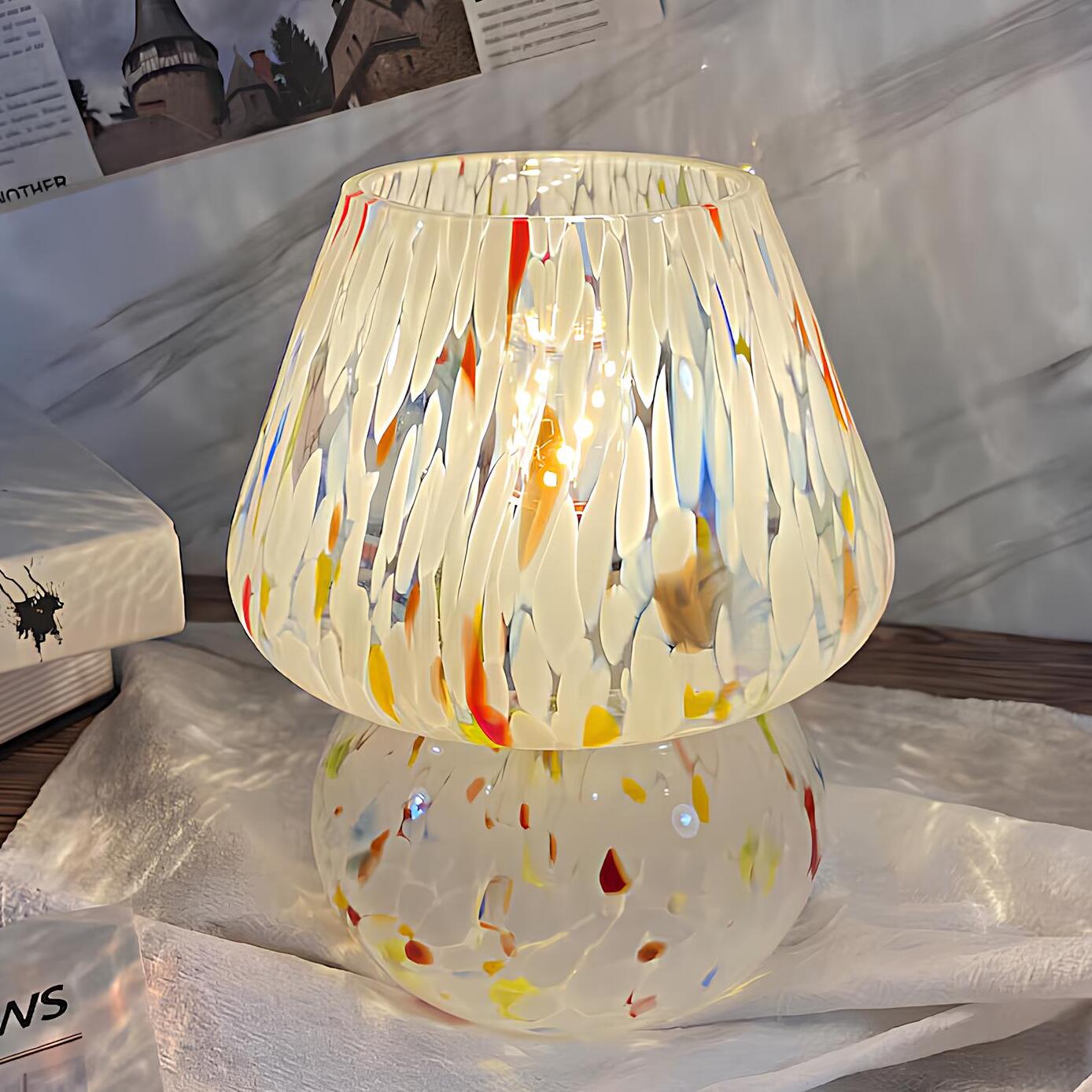 Verra™ Handgeblazen glazen lamp