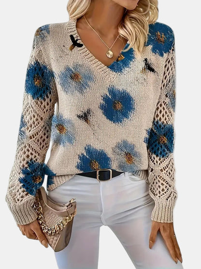 Elara™ | Cardigan mit floraler Eleganz