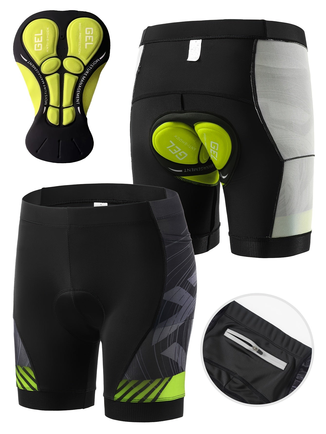 3D-gevoerde fietsbroek voor heren