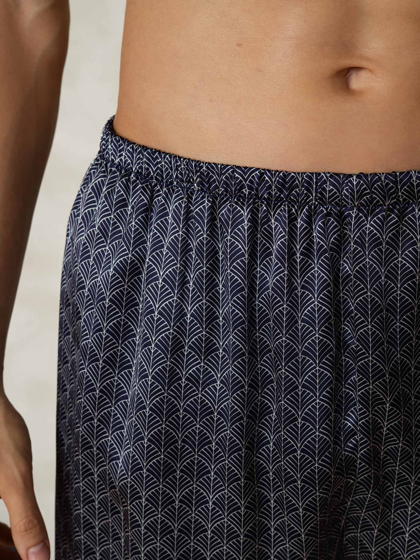 Shorts De Salon En Soie Confortable Pour Homme