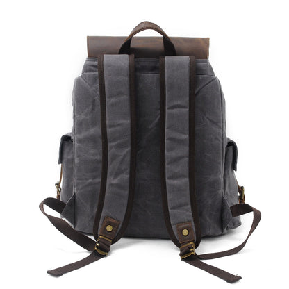 Jacob – Vintage Waxed Canvas Rugzak
