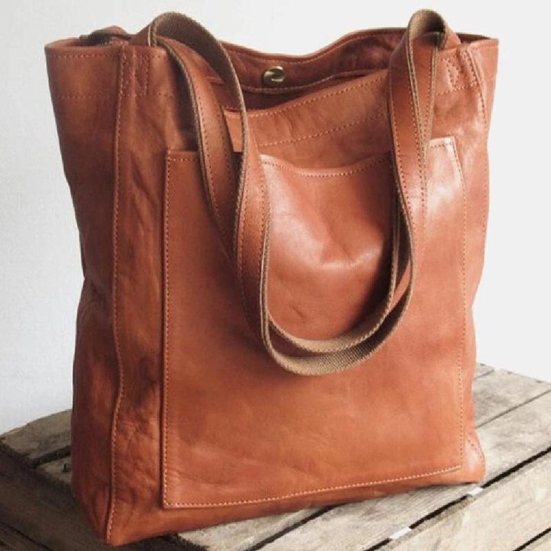 Ella™ | Klassieke leren draagtas
