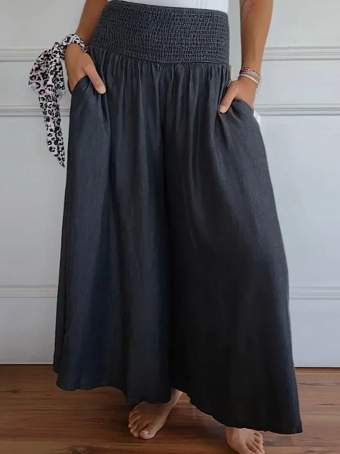 Marlene | Wijde katoenen broek voor de zomer
