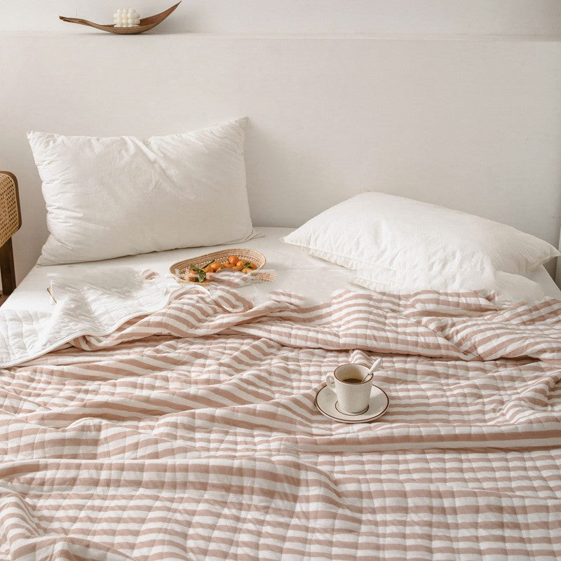 Lichtgewicht gestreepte zomer sprei