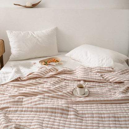 Lichtgewicht gestreepte zomer sprei