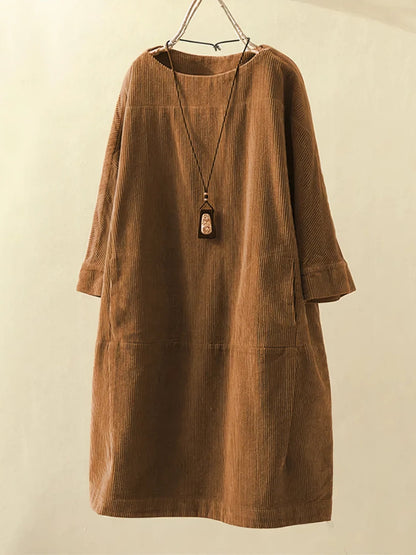 Zophie™ - Entspanntes Vintage-Cordkleid