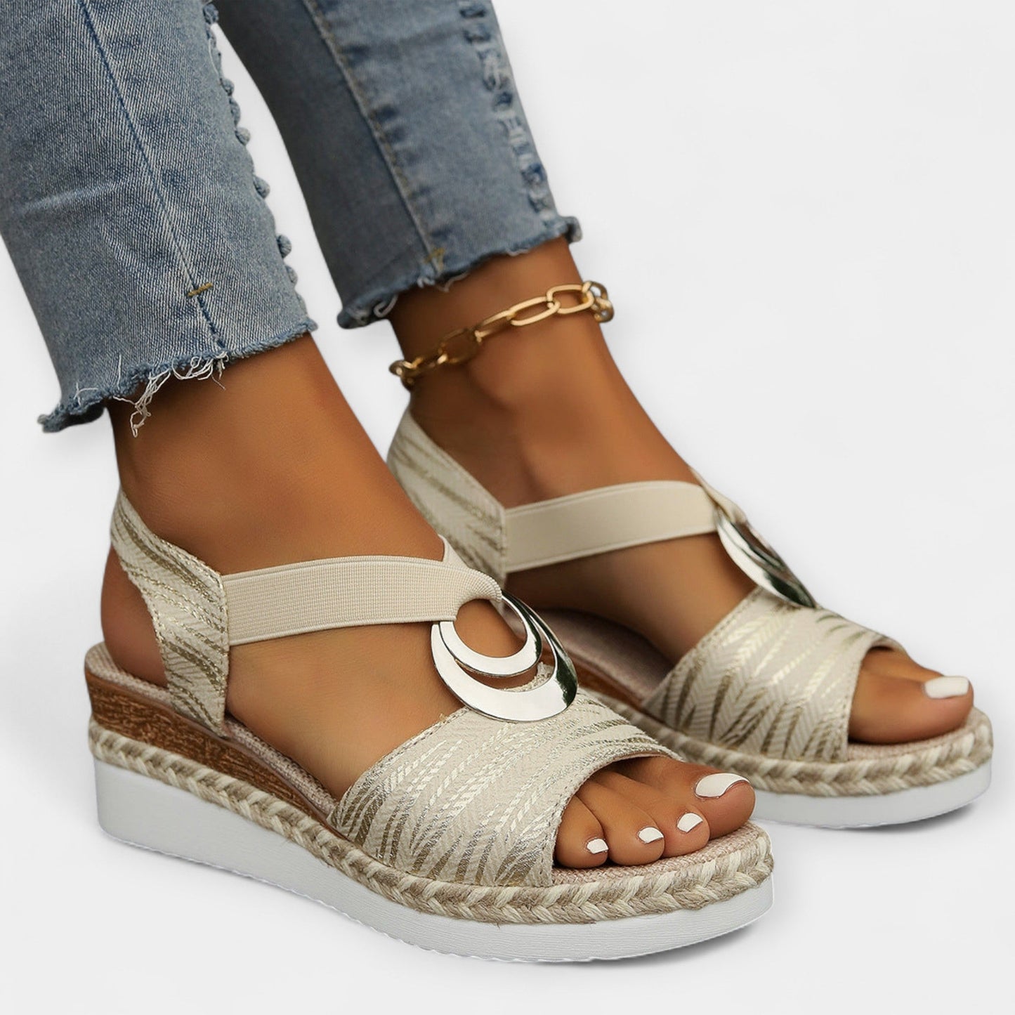 Geweven Romeinse sandalen