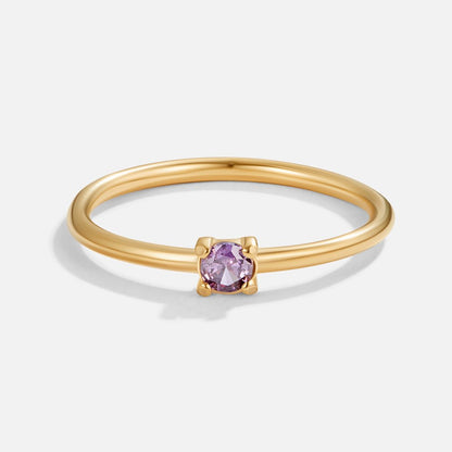 Geburtsstein-Goldring