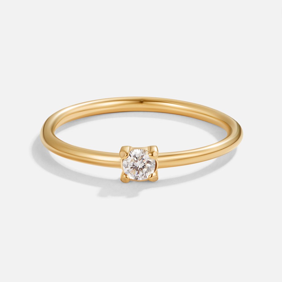 Geburtsstein-Goldring