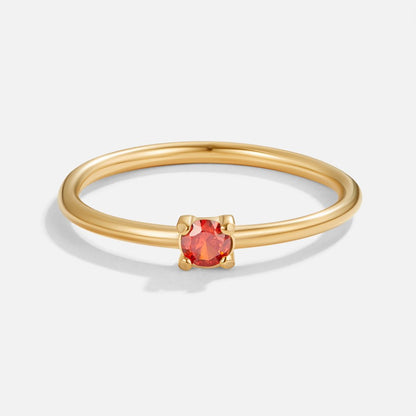 Geburtsstein-Goldring