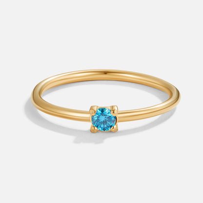 Geburtsstein-Goldring