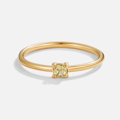 Geburtsstein-Goldring