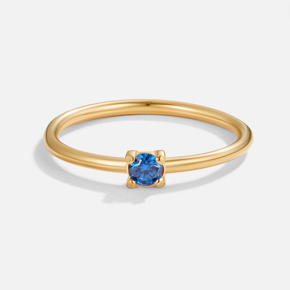 Geburtsstein-Goldring