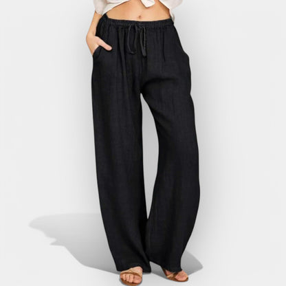 Luchtige linnen broek