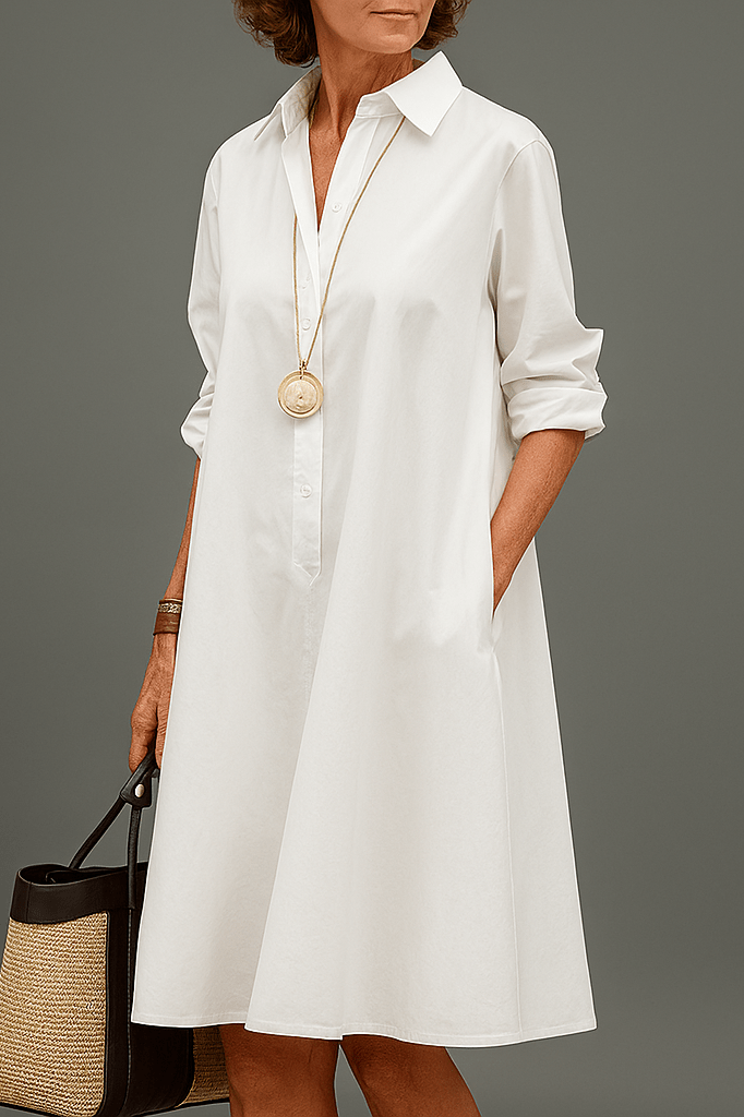 Waltraud - Elegantes Premium-Midi-Kleid für zeitlosen Stil