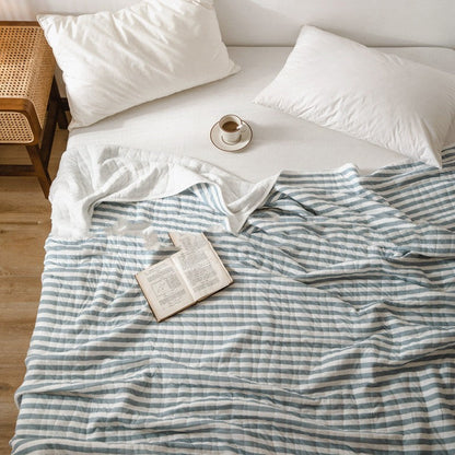 Lichtgewicht gestreepte zomer sprei