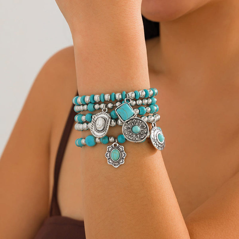 Vintage etnische kralenarmband