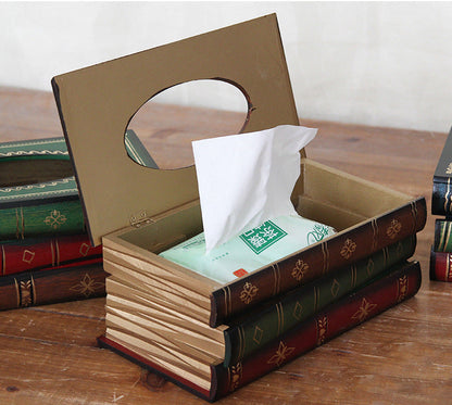 Tissuehouder met Boekdesign