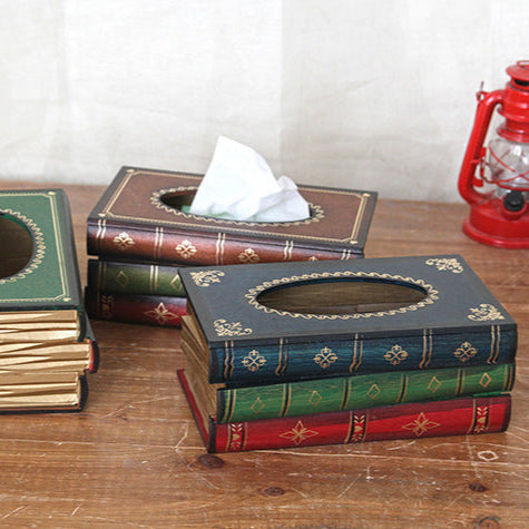 Tissuehouder met Boekdesign
