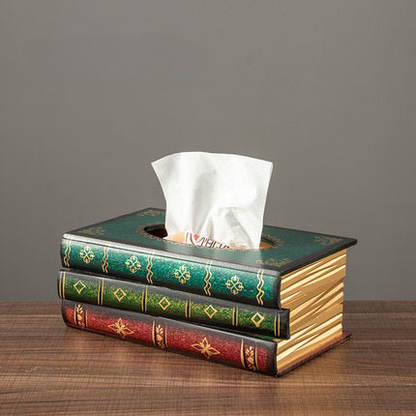 Tissuehouder met Boekdesign