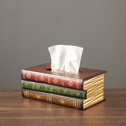 Tissuehouder met Boekdesign