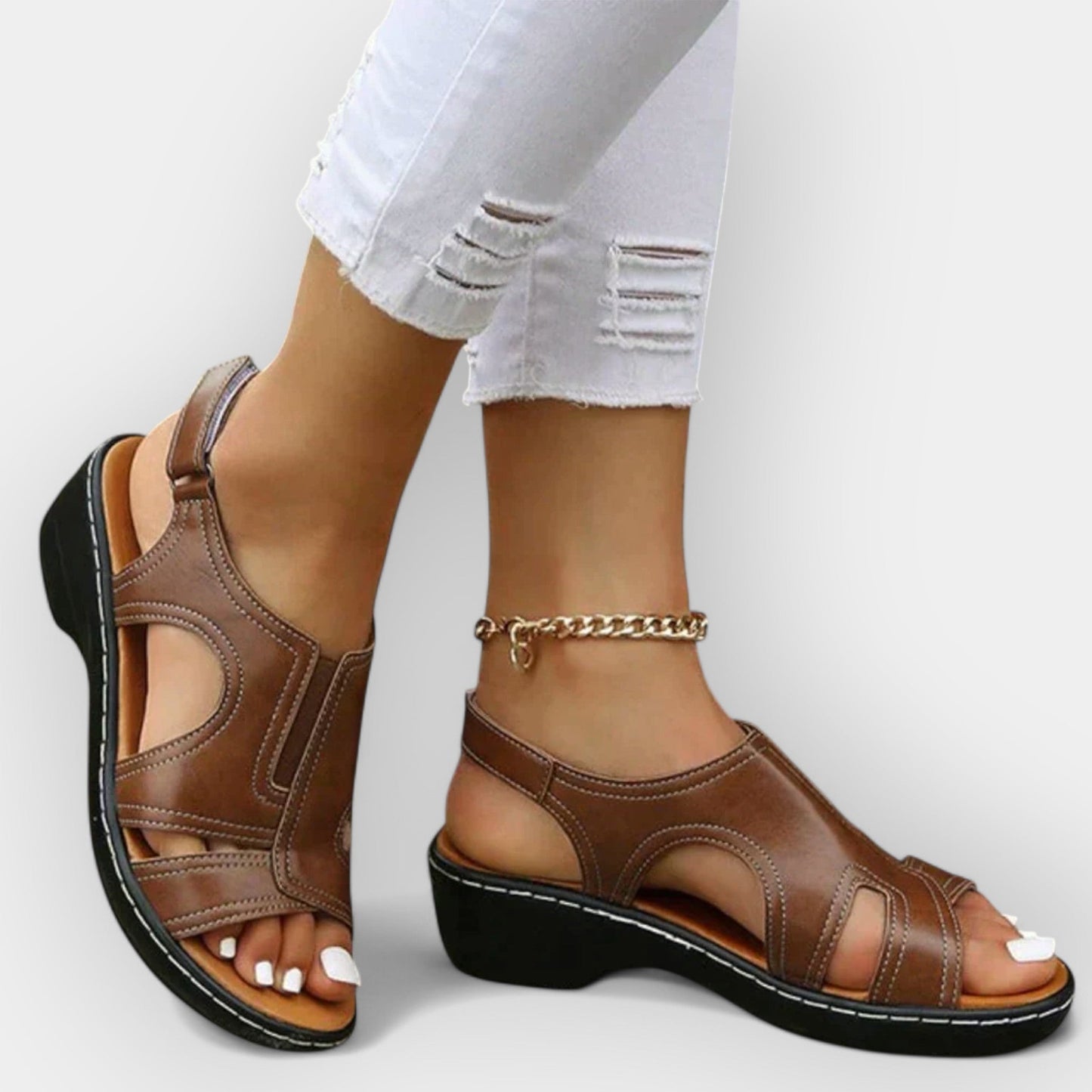Leren Sandalen met Stijl