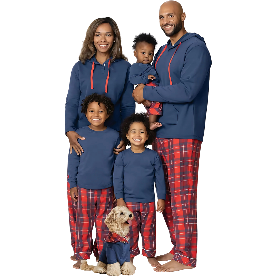 HARMONY™ – Kariertes Familien-Partnerlook-Set