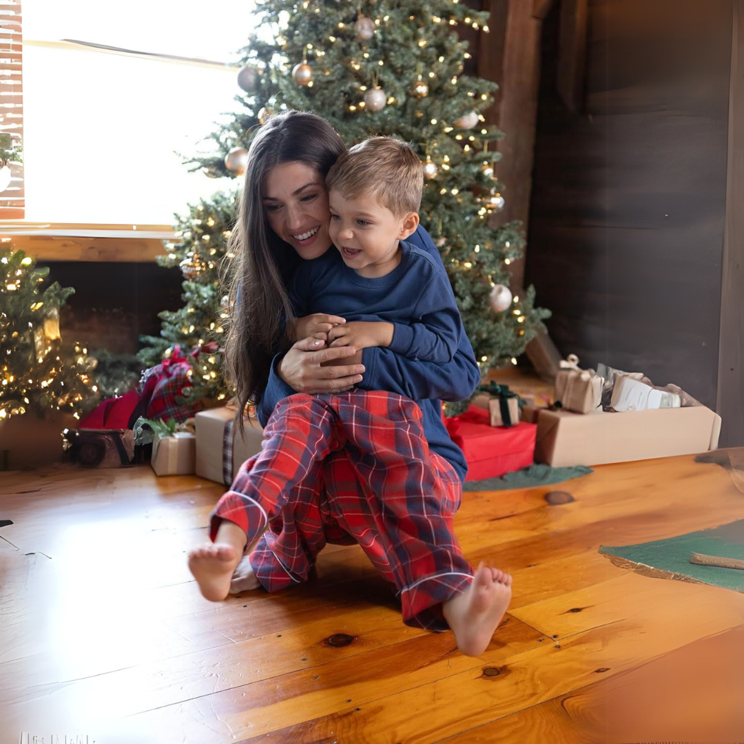 HARMONY™ – Kariertes Familien-Partnerlook-Set