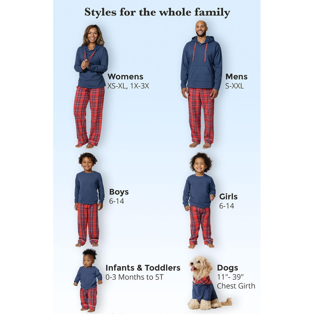 HARMONY™ – Kariertes Familien-Partnerlook-Set