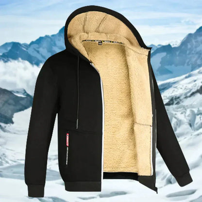 Arie – winterjas voor heren met capuchon en bontkraag