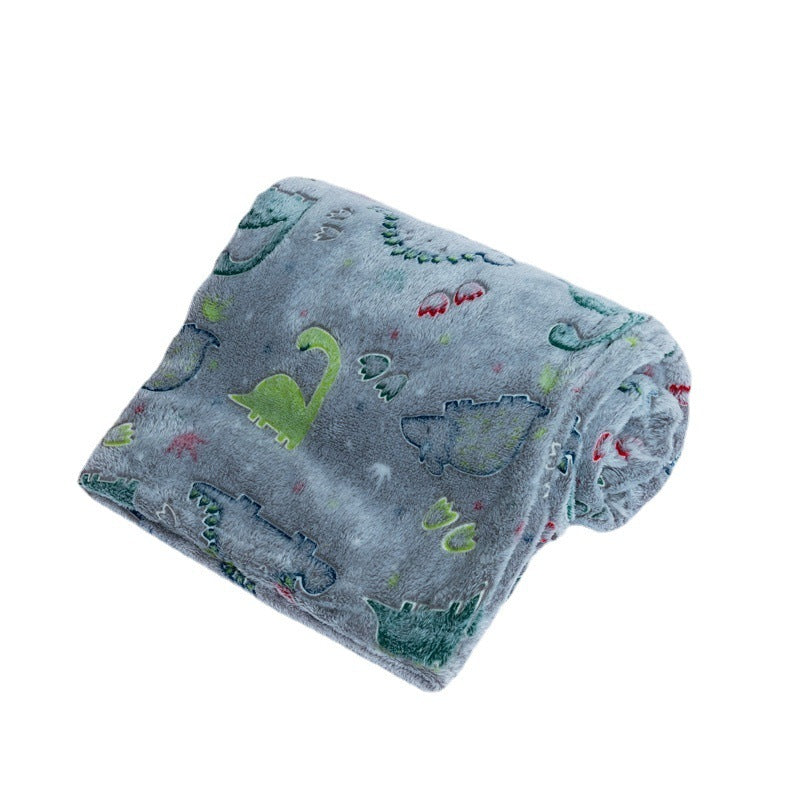 Flanell-Kinderdecke mit Dinosauriern