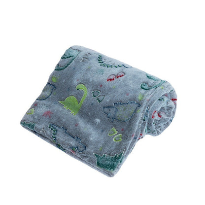 Flanell-Kinderdecke mit Dinosauriern