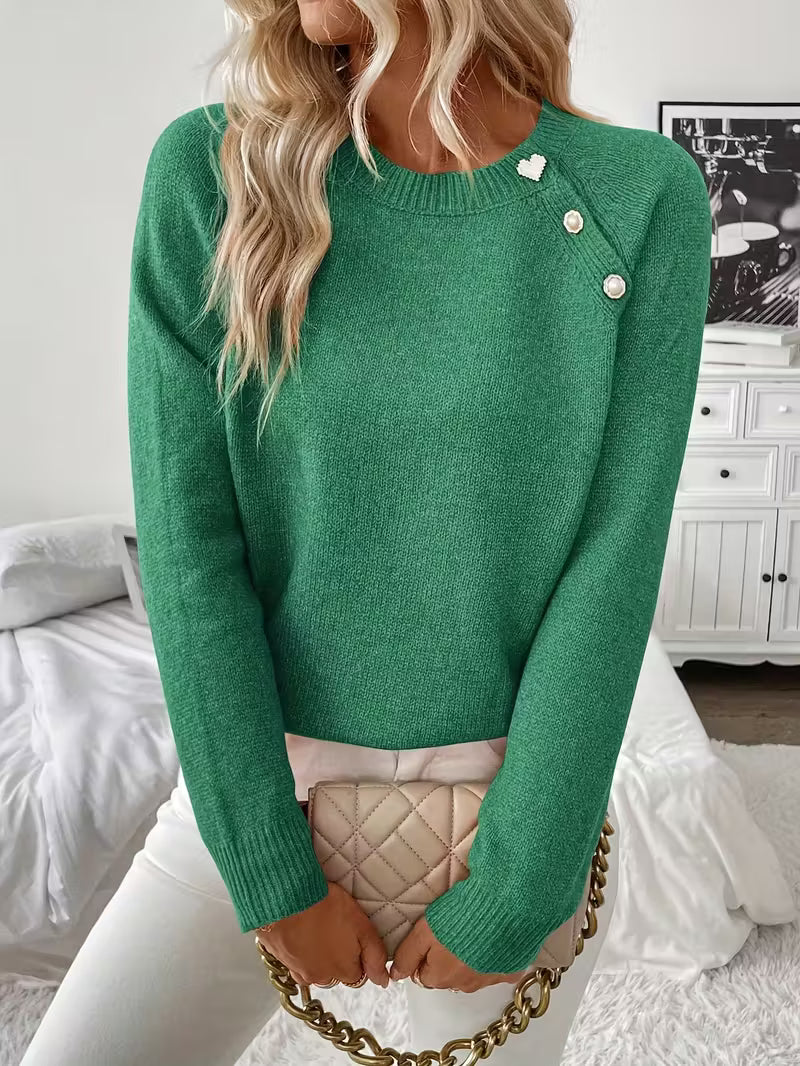 Hilarina – Strickpullover mit langen Ärmeln