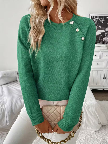 Hilarina – Strickpullover mit langen Ärmeln