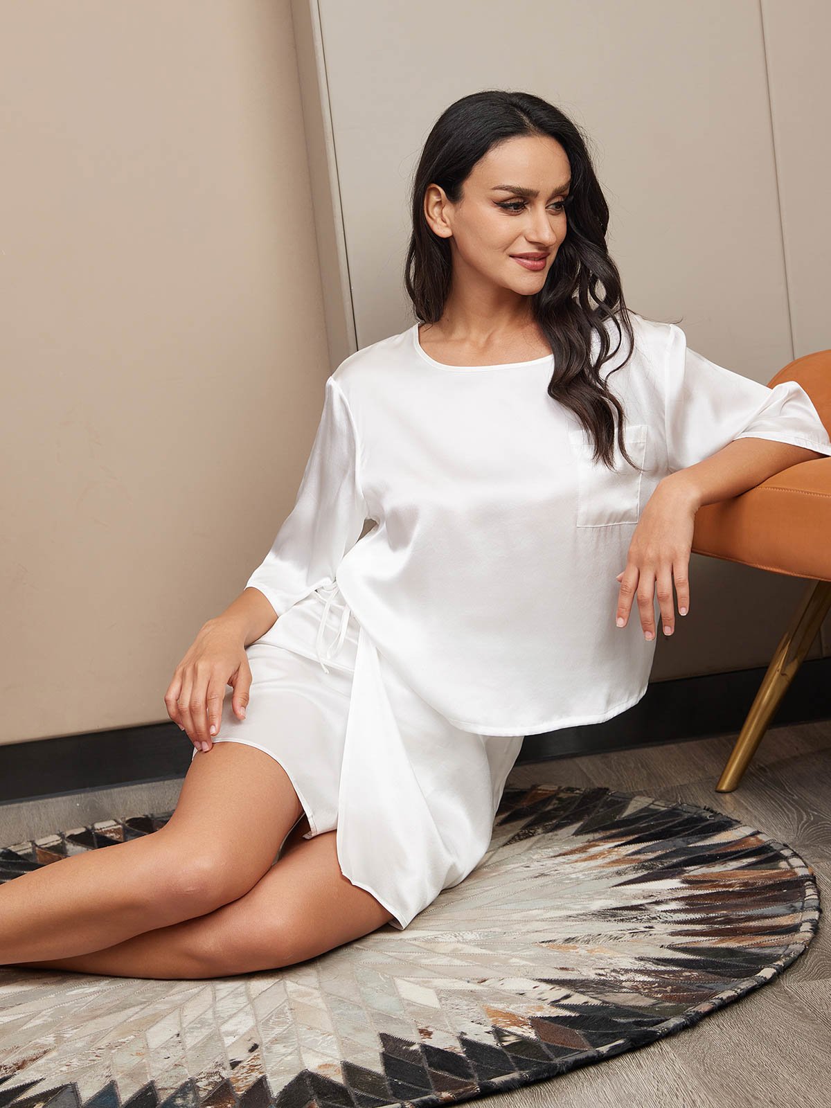 Damespyjama Set T-shirt en Rok van Puur Zijde
