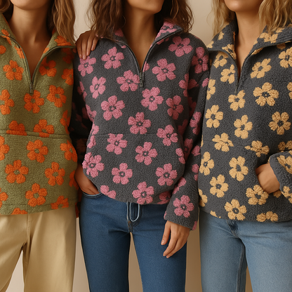Elara™ | Fleece-Pullover Bloom