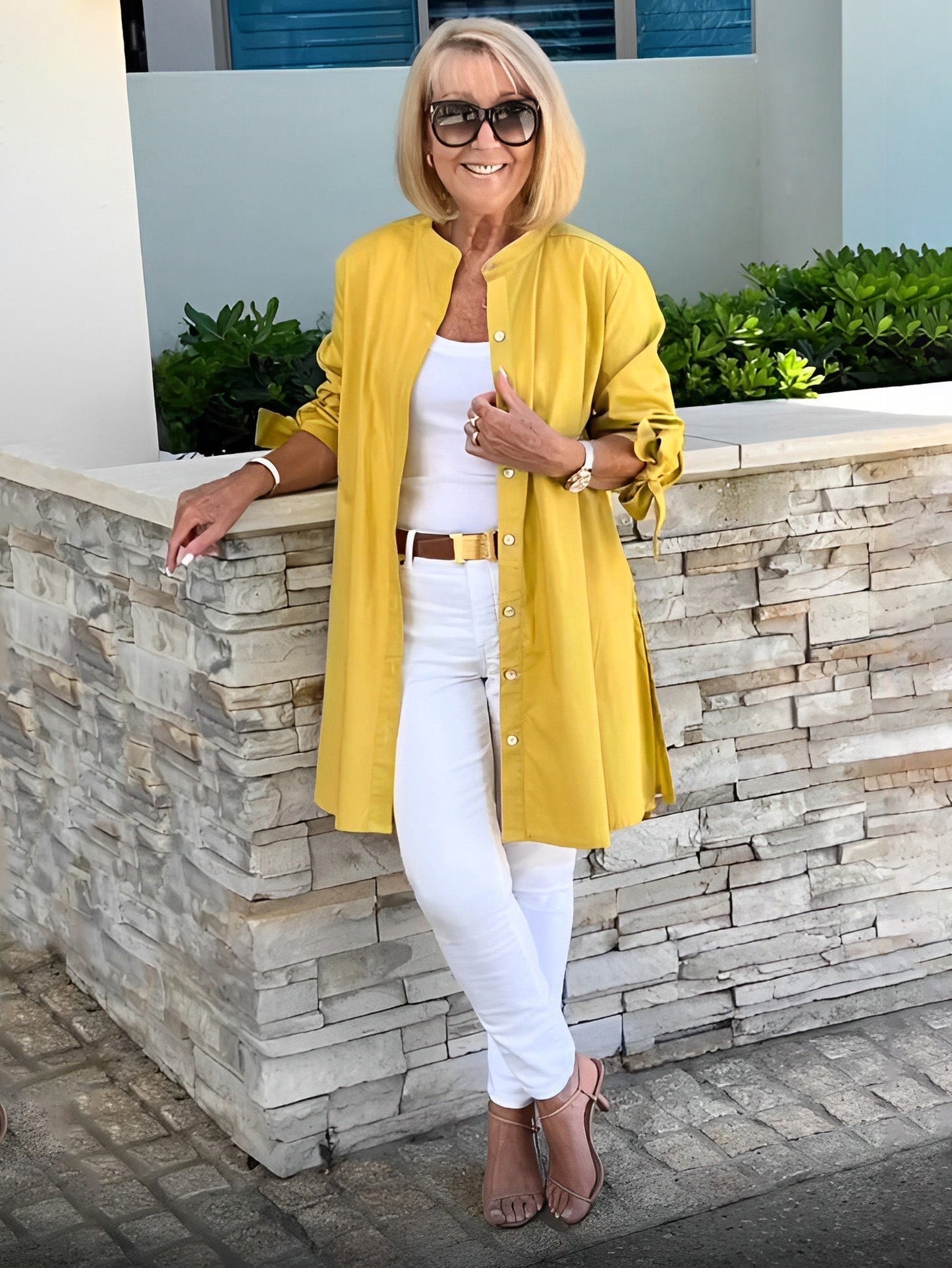 Lucia™ - Tuniek-shirt met knoopsluiting