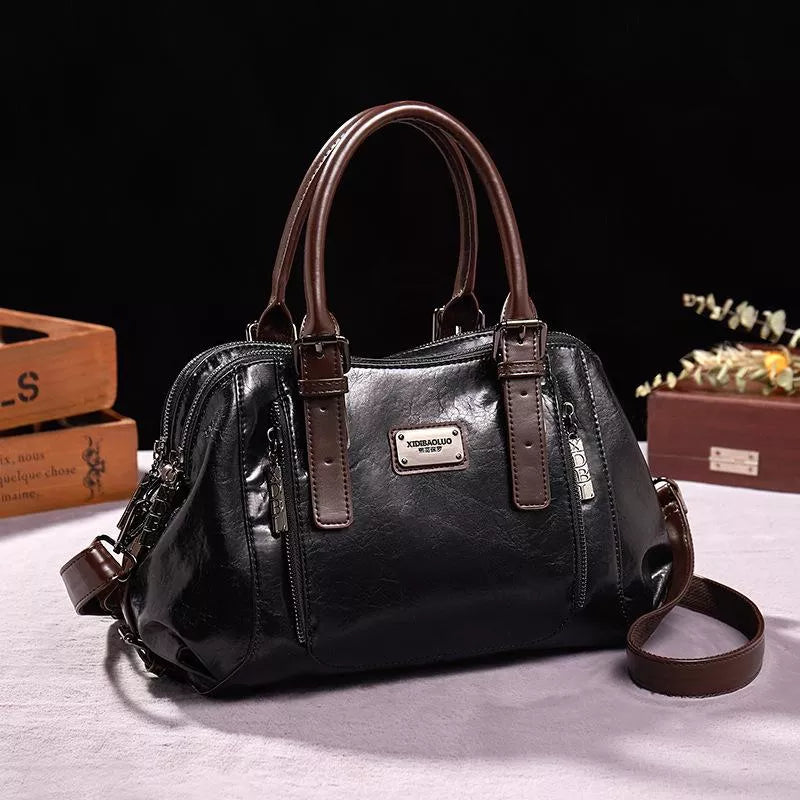 Dominique | Elegante Lederhandtasche