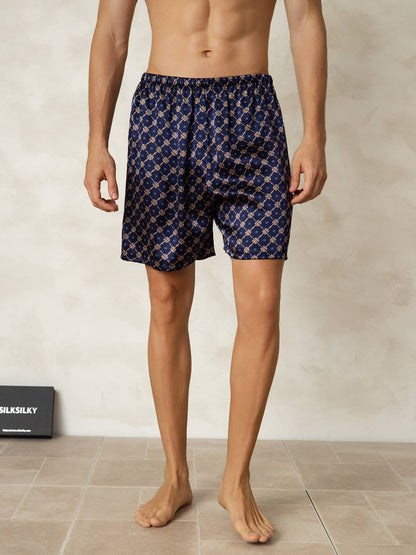 Shorts De Salon En Soie Confortable Pour Homme
