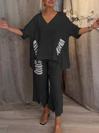Tracey™ – Elegant 2-Piece Summer Set for Easy, Breezy Days