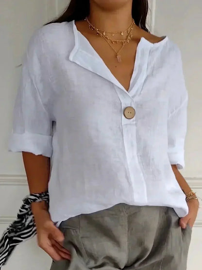 Irina™ | Casual Blouse met V-hals