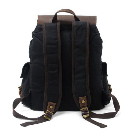 Jacob – Vintage Waxed Canvas Rugzak