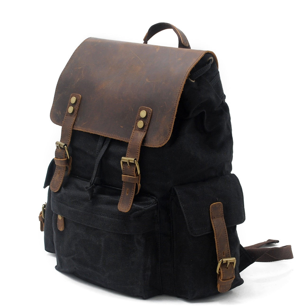 Jacob – Vintage Waxed Canvas Rugzak