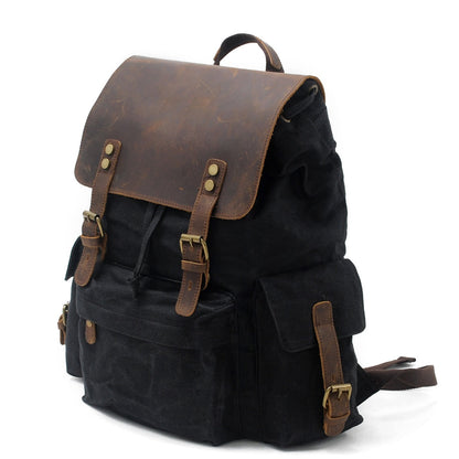 Jacob – Vintage Waxed Canvas Rugzak