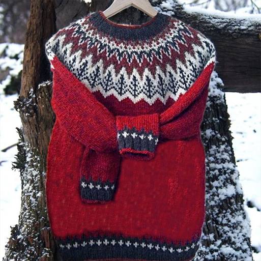 Bella - Jacquard Pullover