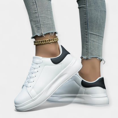 Leren sneakers wit
