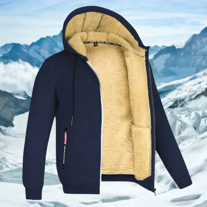 Arie – winterjas voor heren met capuchon en bontkraag