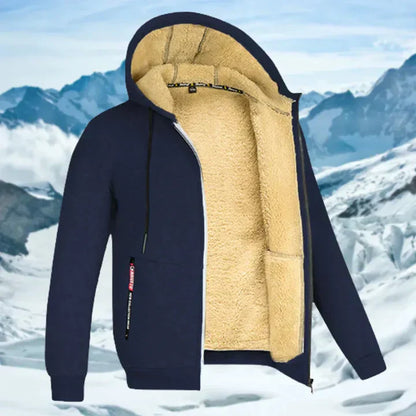 Arie – winterjas voor heren met capuchon en bontkraag