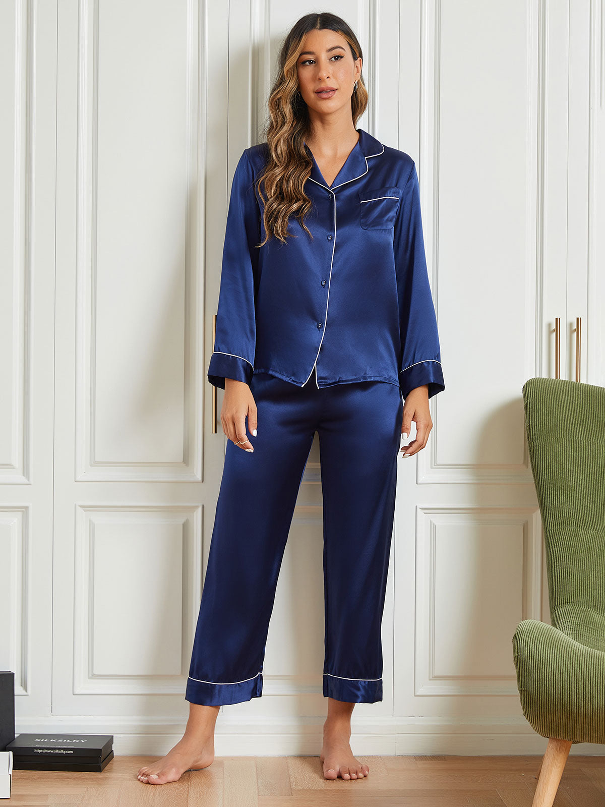 Lange Zijden Pyjama