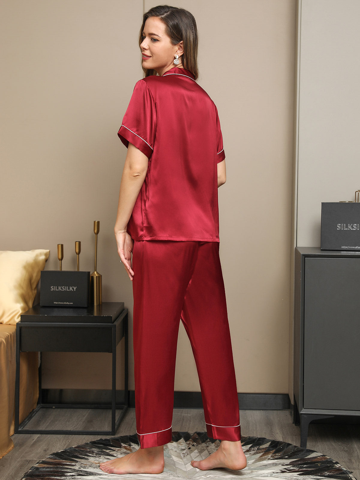 Pyjama en Soie Pure 2Pcs